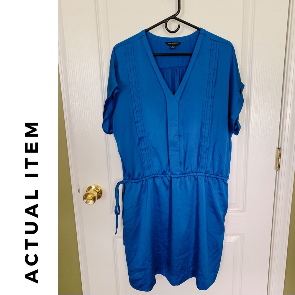 Banana Republic Royal Blue Crepe Dress